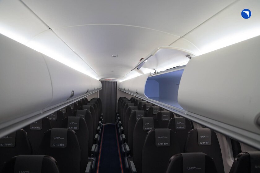 Опытный образец Ил-114-300 обзавёлся пассажирским салоном: вот как он выглядит