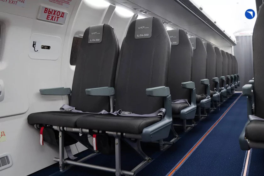 Опытный образец Ил-114-300 обзавёлся пассажирским салоном: вот как он выглядит