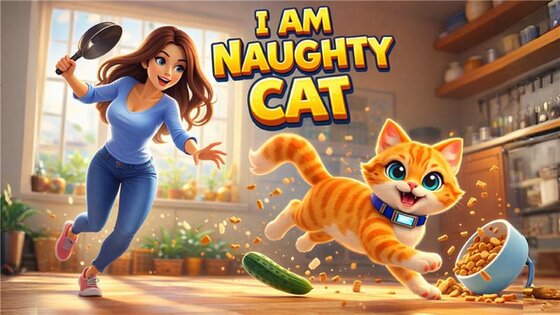 I Am Naughty Cat Simulator 1.6. Скриншот 1