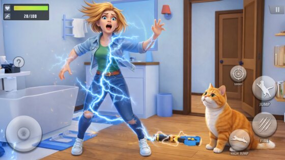 I Am Naughty Cat Simulator 1.6. Скриншот 11