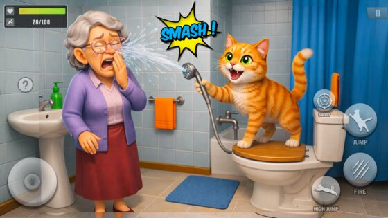 I Am Naughty Cat Simulator 1.6. Скриншот 17