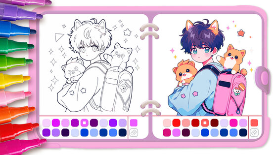 Cute Drawing – Аниме раскраски 1.173. Скриншот 1