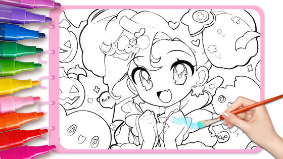 Cute Drawing – Аниме раскраски 1.173. Скриншот 8