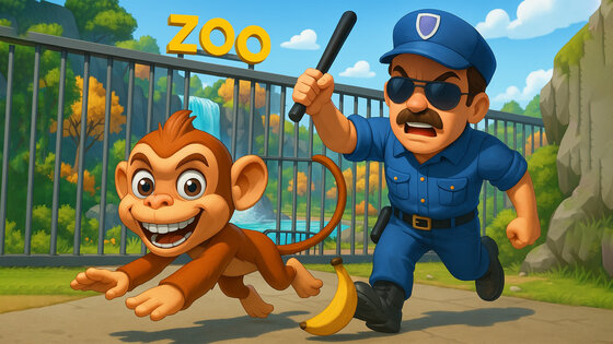 I Am Zoo Monkey Life Simulator 1.05. Скриншот 26