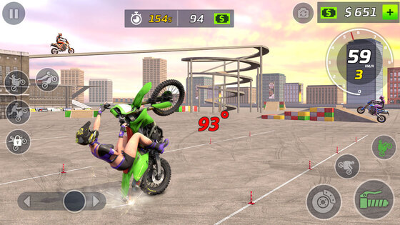Moto Bike Stunt Wheelie Game 1.2. Скриншот 7