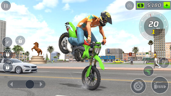 Moto Bike Stunt Wheelie Game 1.2. Скриншот 16