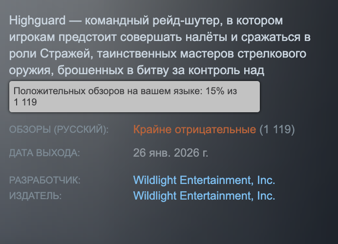 Состоялся релиз рейд-шутера Highguard: игра уже утонула в негативных отзывах