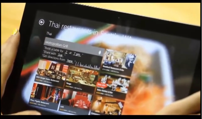 Возможная работа голосового ассистента Cortana в Windows 8 показана на видео