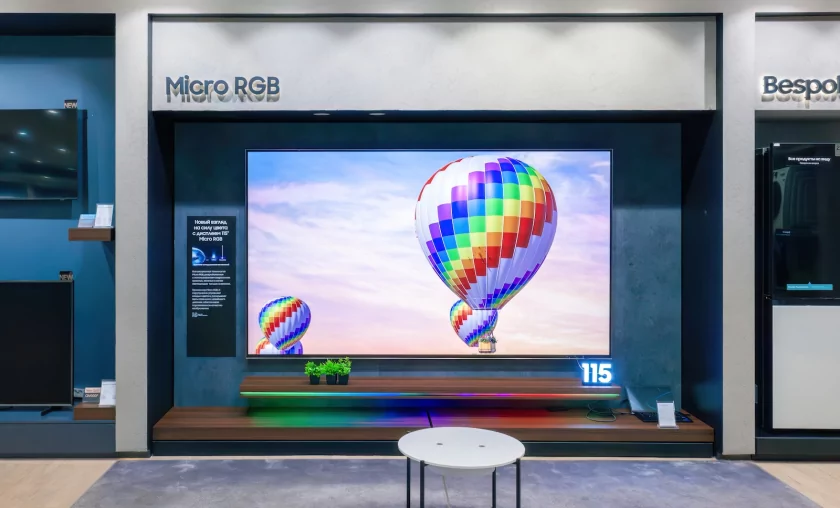 Сеть Samsung Galaxystore представила телевизор с технологией Micro RGB