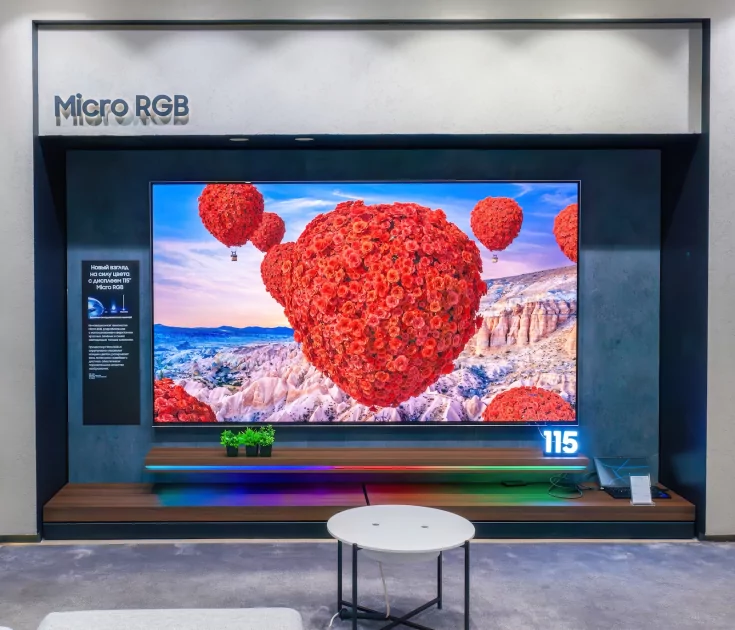 Сеть Samsung Galaxystore представила телевизор с технологией Micro RGB