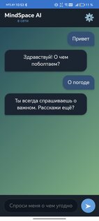 Приложение MindSpace. Скриншот 1