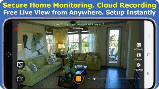 CameraFTP Mobile Security Camera 5.1. Скриншот 2