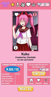 Rate My OC 1.0.9. Скриншот 4