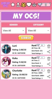 Rate My OC 1.0.9. Скриншот 6
