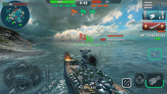 Warships Universe Naval Battle 0.8.3. Скриншот 11