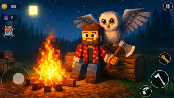 Survival in Forest Wild Nights 1.3. Скриншот 18