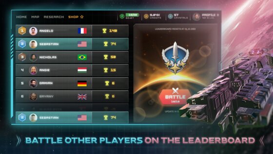 Galaxy Arena Space Battle 1.1.31. Скриншот 8