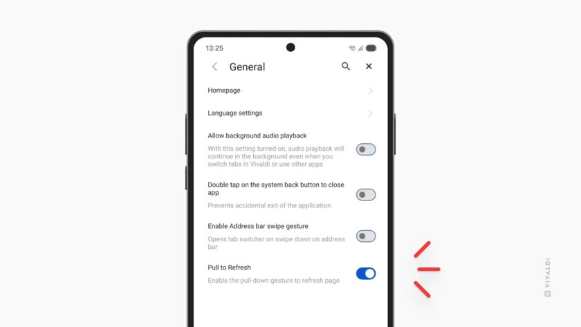 В Vivaldi 7.8 для смартфонов появились закрепленные вкладки и панель конфиденциальности