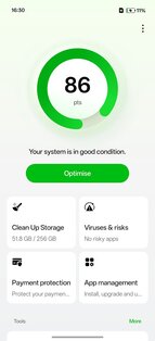 ColorOS Phone Manager 16.13.1. Скриншот 1