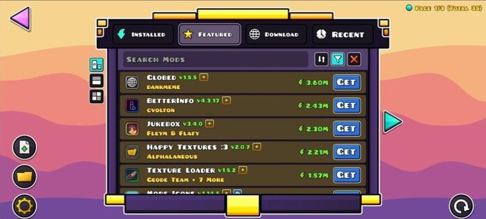 Geode 1.7.3. Скриншот 2