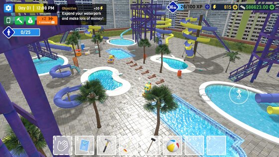 Waterpark Owner Simulator 2.4. Скриншот 1
