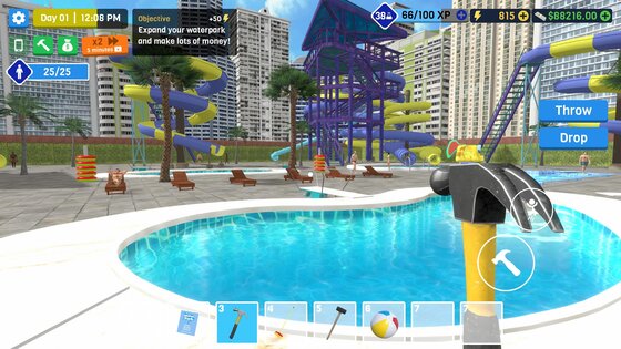 Waterpark Owner Simulator 2.4. Скриншот 3