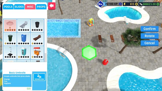 Waterpark Owner Simulator 2.4. Скриншот 4