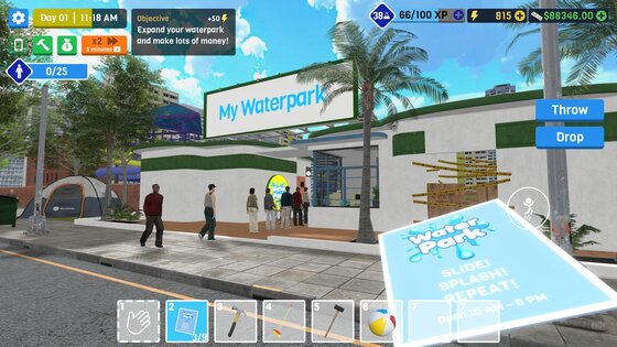 Waterpark Owner Simulator 2.4. Скриншот 5