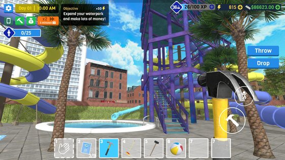 Waterpark Owner Simulator 2.4. Скриншот 7