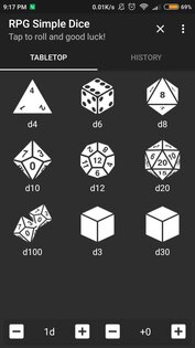RPG Simple Dice 1.12.0. Скриншот 1