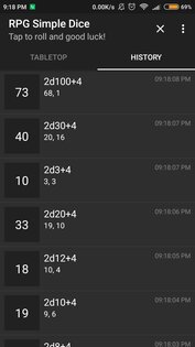RPG Simple Dice 1.12.0. Скриншот 3