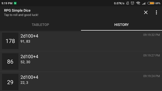 RPG Simple Dice 1.12.0. Скриншот 7