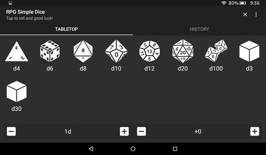 RPG Simple Dice 1.12.0. Скриншот 12