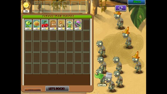 Plants vs. Zombies: Travel around Time. Скриншот 3