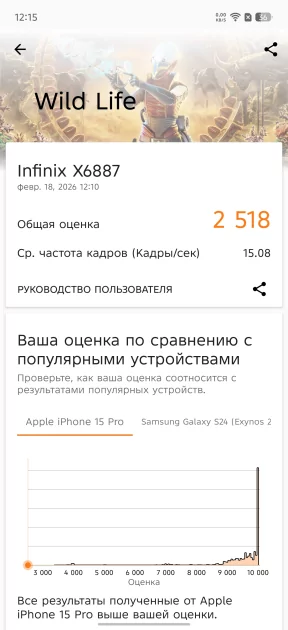Недорогой смартфон с долгоиграющей батареей: обзор Infinix NOTE Edge — Производительность и тесты. 10