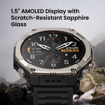 Amazfit выпустила титановые часы T-Rex Ultra 2 для экстремальных условий с автономностью до 30 дней