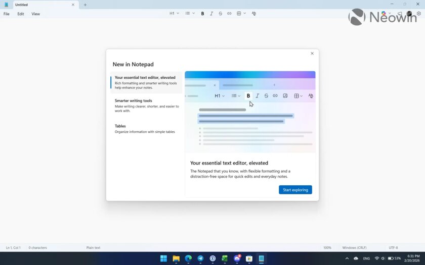 В «Блокноте» Windows 11 может появиться поддержка изображений