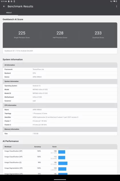 Огромный дисплей, корпус из металла и ИИ на борту: обзор Infinix XPAD Edge — Производительность и тесты. 2