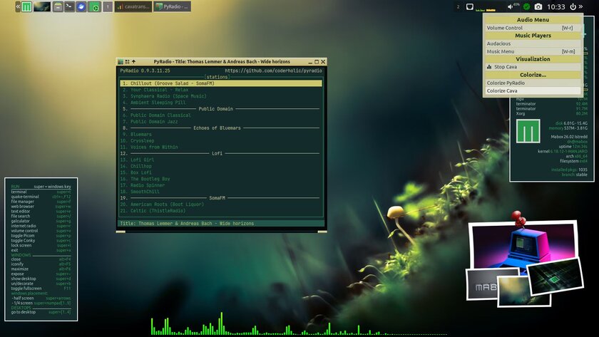 Вышла новая версия Mabox Linux 26.02 на базе Manjaro с переработанным аудио-меню