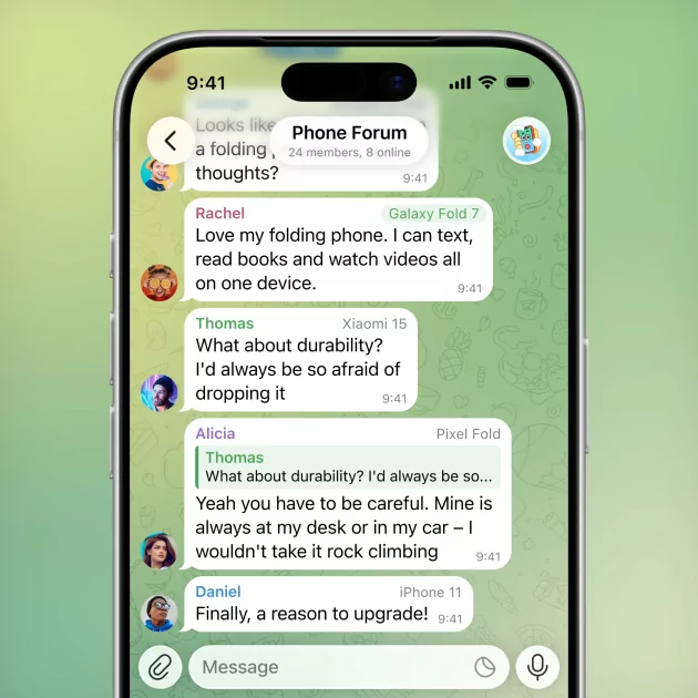 Запрет на копирование в чатах, изменение GIF и многое другое: для Telegram вышло крупное обновление