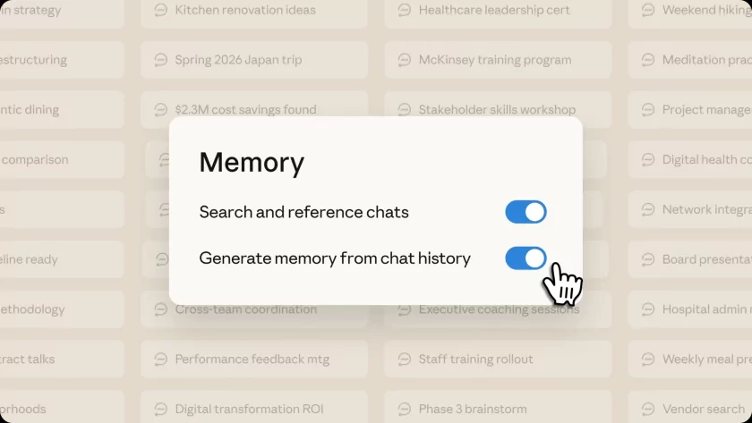 Gemini повторила за ChatGPT, а Claude — за Gemini. Память между чатами сделали бесплатной