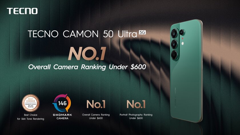 Tecno представила Camon 50 и Camon 50 Ultra, а также мини-ПК в сотрудничестве с Tonino Lamborghini