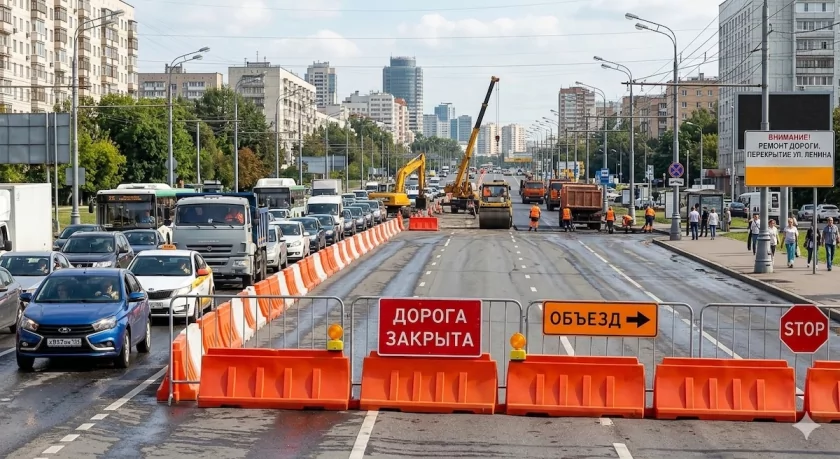 В России хотят создать электронный реестр временного перекрытия автодорог