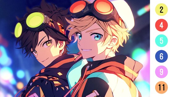 Anime Color by Number 1.185. Скриншот 6