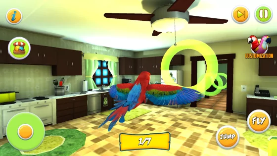 Parrot Simulator: Pet World 3D 1.0.2. Скриншот 1