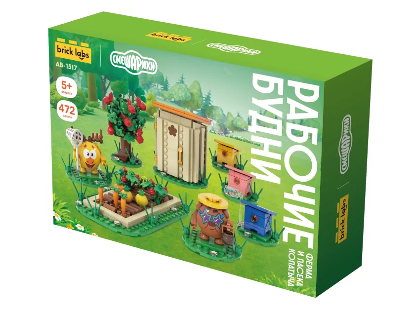 Brick Labs запускает вторую серию конструкторов «Смешарики» с редкими фигурками