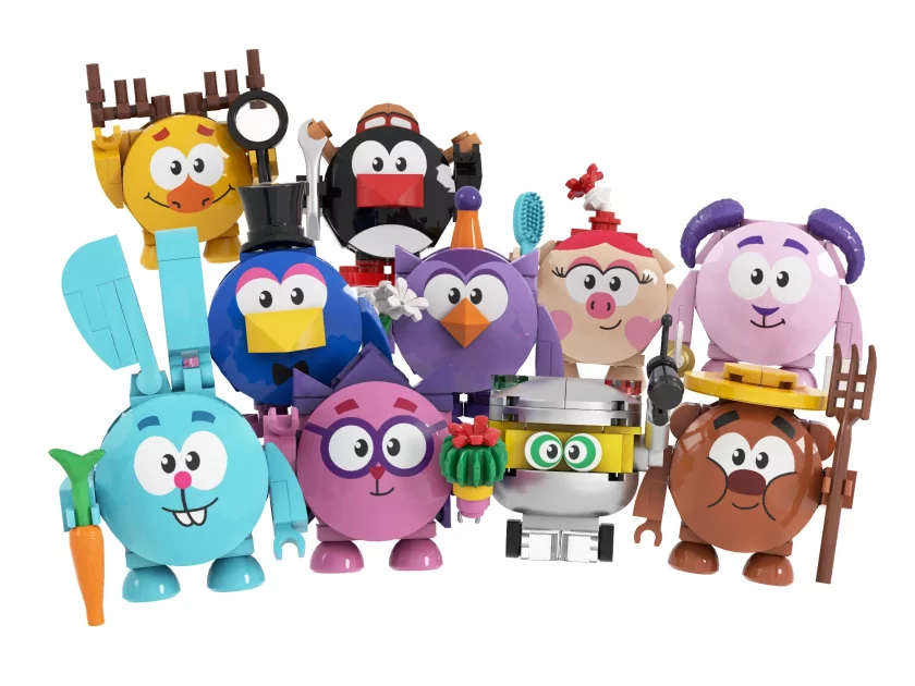 Brick Labs запускает вторую серию конструкторов «Смешарики» с редкими фигурками
