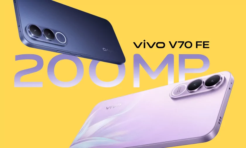 Представлен vivo V70 FE: 200-мп камера, батарея 7000 мА·ч и 6 лет поддержки
