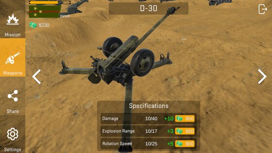 Modern Artillery Strike 1.0.8. Скриншот 2