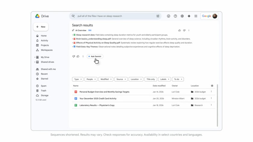 Google внедрила новые возможности Gemini в Docs, Sheets, Slides и Drive